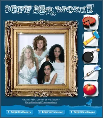 No Angels - Bei der Wahl zum »Depp der Woche« setzen sie sich knapp vor Christoph Daum durch Bild: No Angels - Bei der Wahl zum »Depp der Woche« setzen sie sich knapp vor Christoph Daum durch