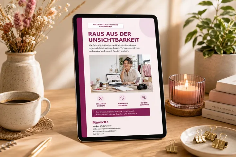 Bild: Viel Content, kaum Reichweite: Neues E-Book zeigt kleinen Unternehmen den Weg aus der Unsichtbarkeit