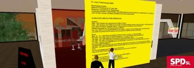 Bild: FDP Abgeordneter blockiert SPDsl Büro im Second Life