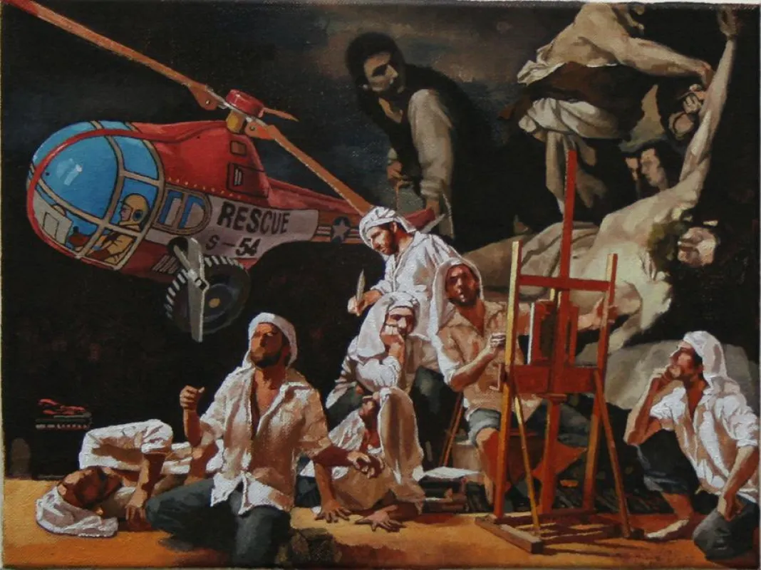 Sebastian Schrader I Die Nacht III I 2008 I Öl auf Leinwand I 30 x 40 cm