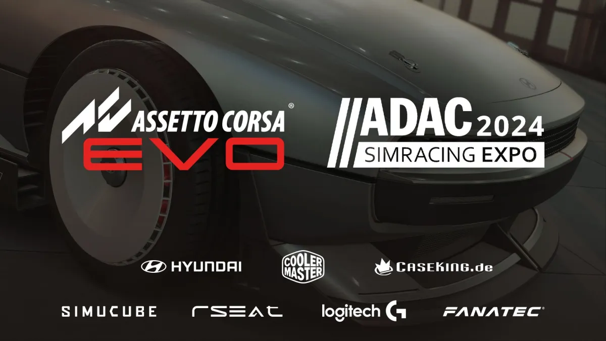ADAC SimRacing Expo 2024, die Assetto Corsa EVO Weltpremiere mit Hyundai, Logitech-G, Fanatec uvm.