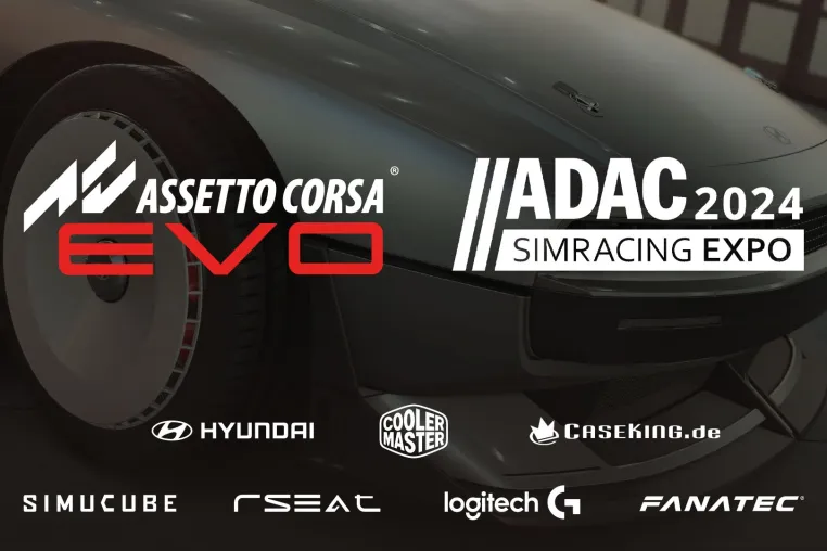 Weltpremiere von Assetto Corsa EVO – Exklusive Testmöglichkeit auf der ADAC SimRacing Expo 2024 Bild: Weltpremiere von Assetto Corsa EVO – Exklusive Testmöglichkeit auf der ADAC SimRacing Expo 2024