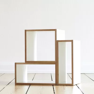 Bild: bSquary – Von Tetris inspiriertes Regalsystem löst jede WohnChallenge mit Stil und nachhaltigen Materialien