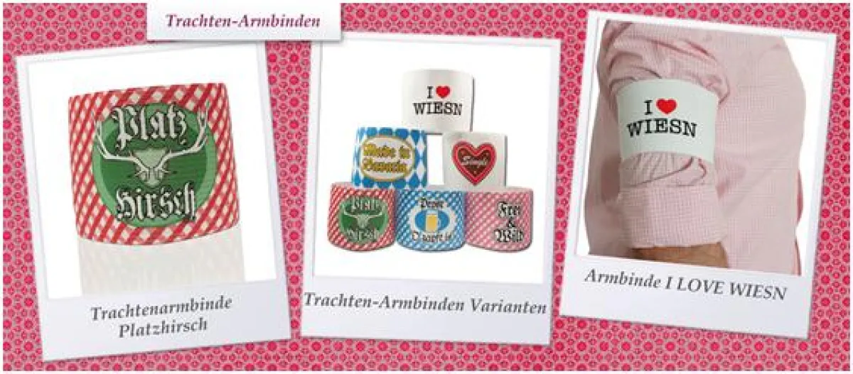 Wiesn-Highlight: Trachten-Armbinden von Alpenflüstern