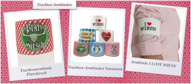Bild: Anbandeln auf der Wiesn mit Alpenflüsterns Trachten-Armbinden