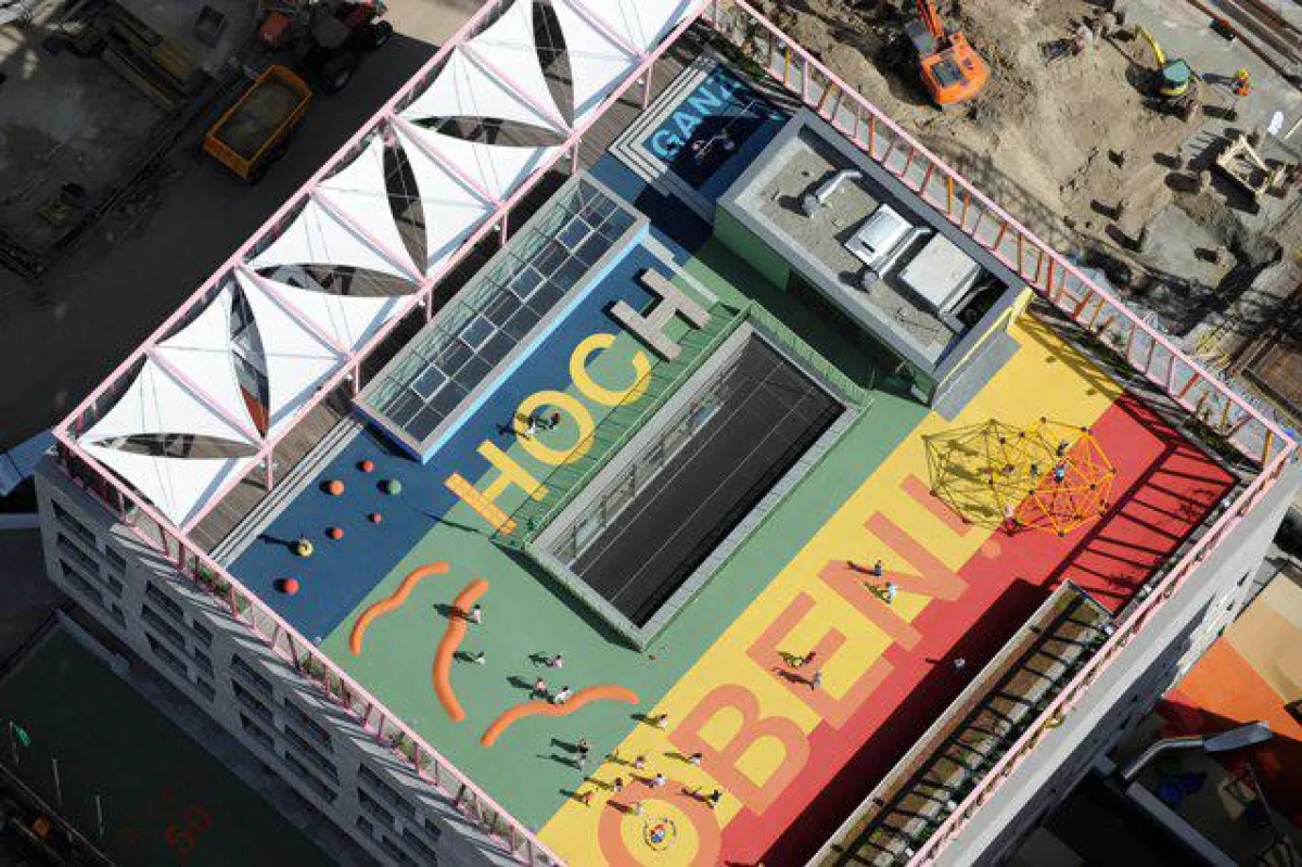 Fallschutz auf dem Dach