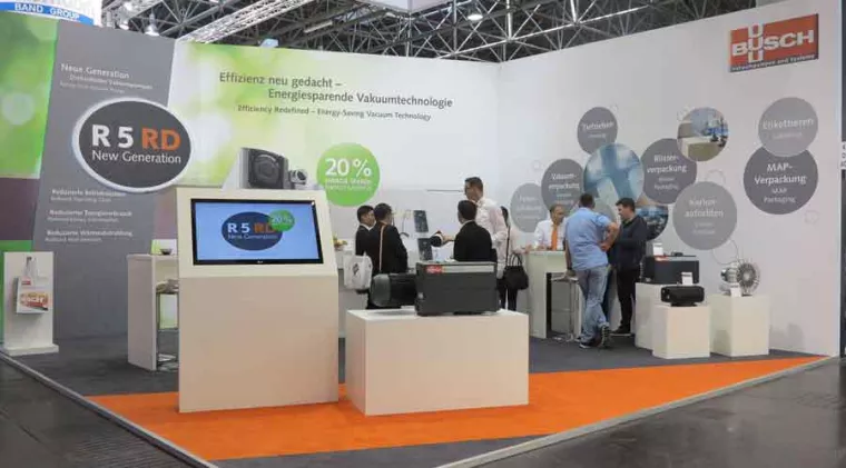 Bild: Busch zeigte energiesparende Vakuumtechnologie auf der Interpack