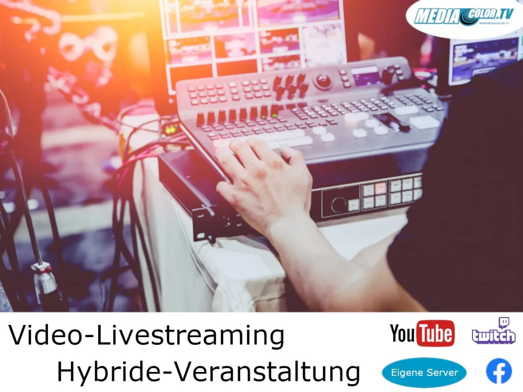 Live Streaming und Hybride Veranstaltungen (© Mediacolor.TV UG)
