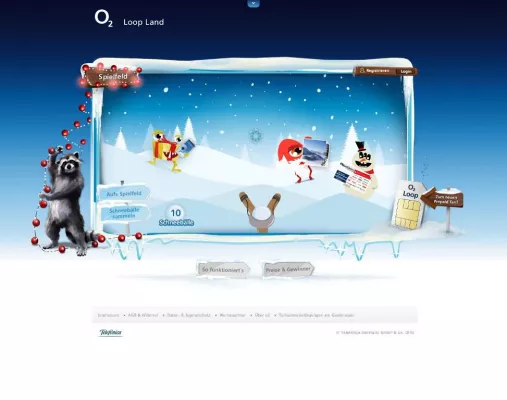 Bild: O2 und Interone eröffnen Schneeballschlacht in Loop Land