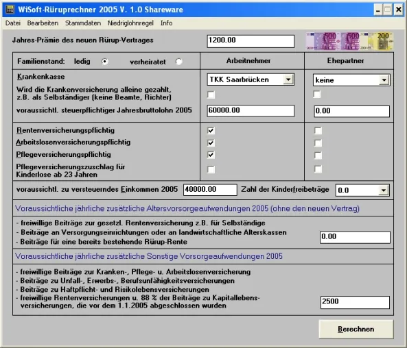 Bild: WiSoft-Rüruprechner 2005: Lohnen sich die neuen Verträge?
