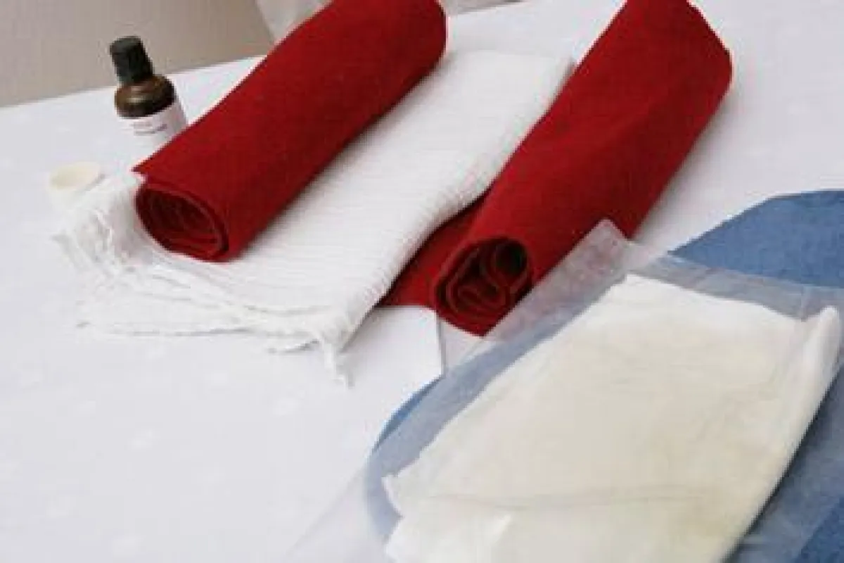 Ein Wickel ist umhüllend