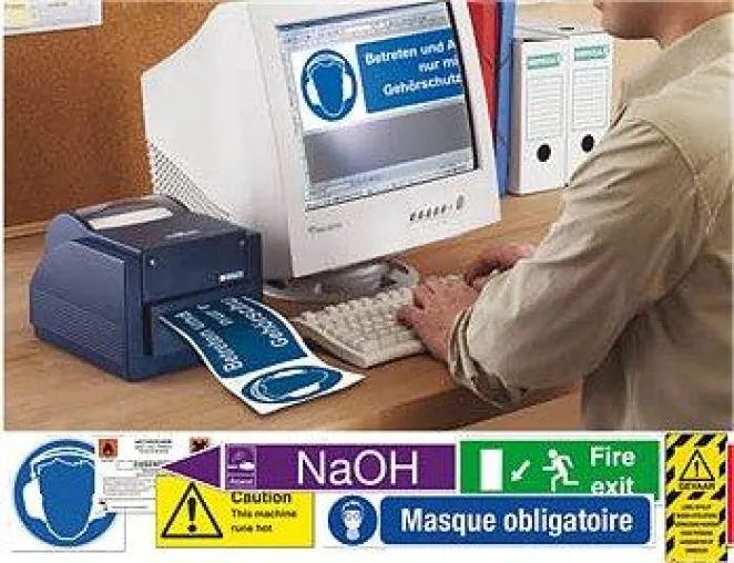 Bild: Schilderdrucker MiniMark™ zum Drucken von Industrieschildern