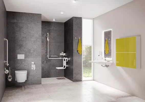 Bild: Serie 477/801 - Edition matt setzt sinnliche Akzente im barrierefreien Bad