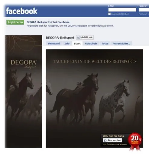 Bild: DEGOPA Reitsport goes Facebook
