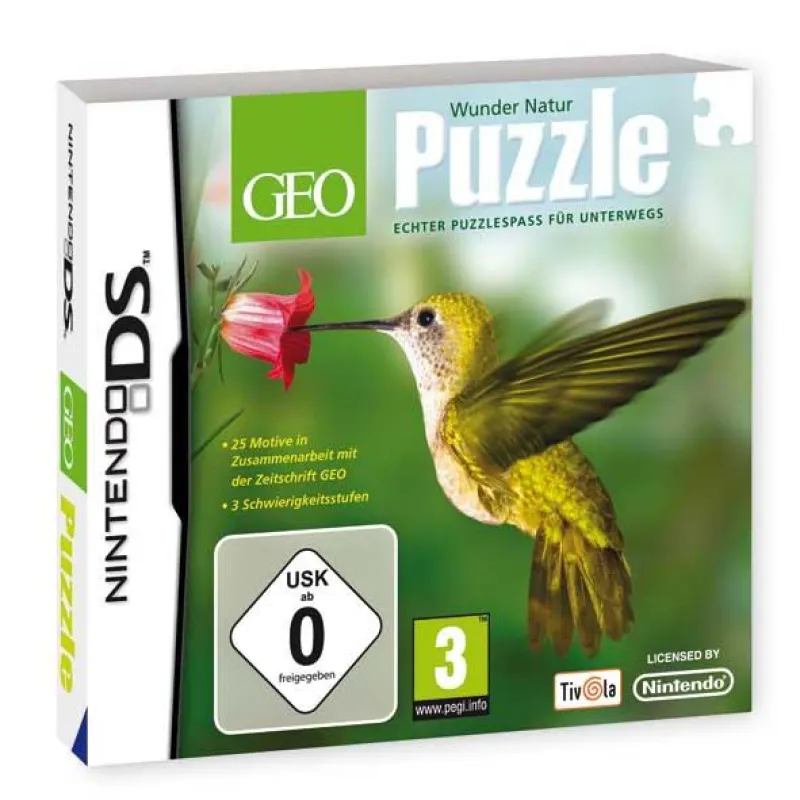Tivola erweitert Puzzle-Reihe für Nintendo DS und veröffentlicht mit dem Reportagemagazin GEO