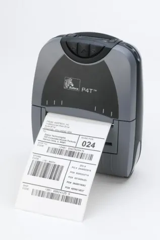 Bild: Der Etikettendrucker Zebra P4T/RP4T