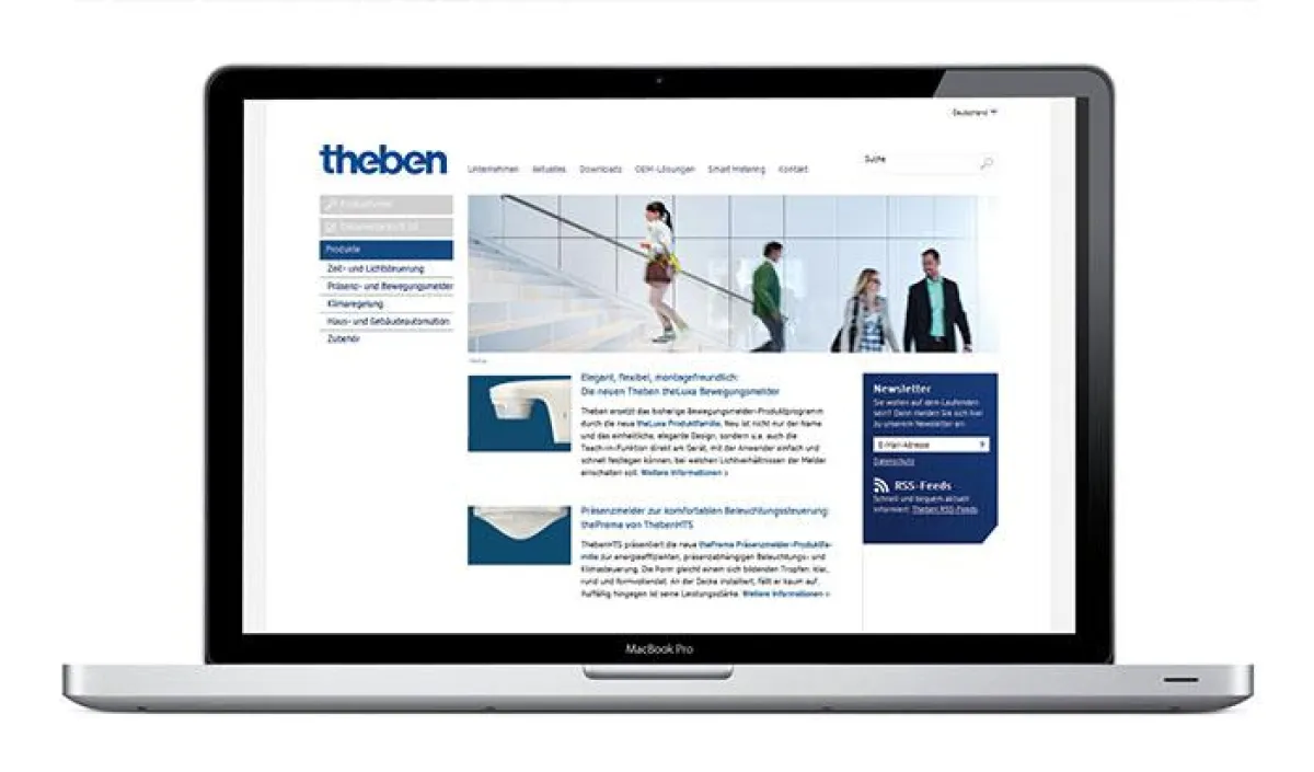 Neue Unternehmenswebsite der Theben AG