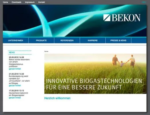 Bild: Neue Bekon Website ist jetzt online