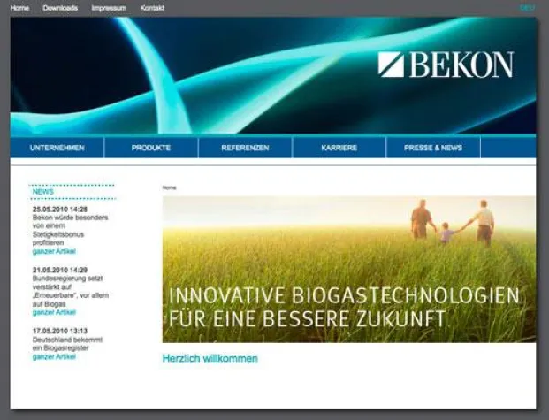 Bild: Neue Bekon Website ist jetzt online