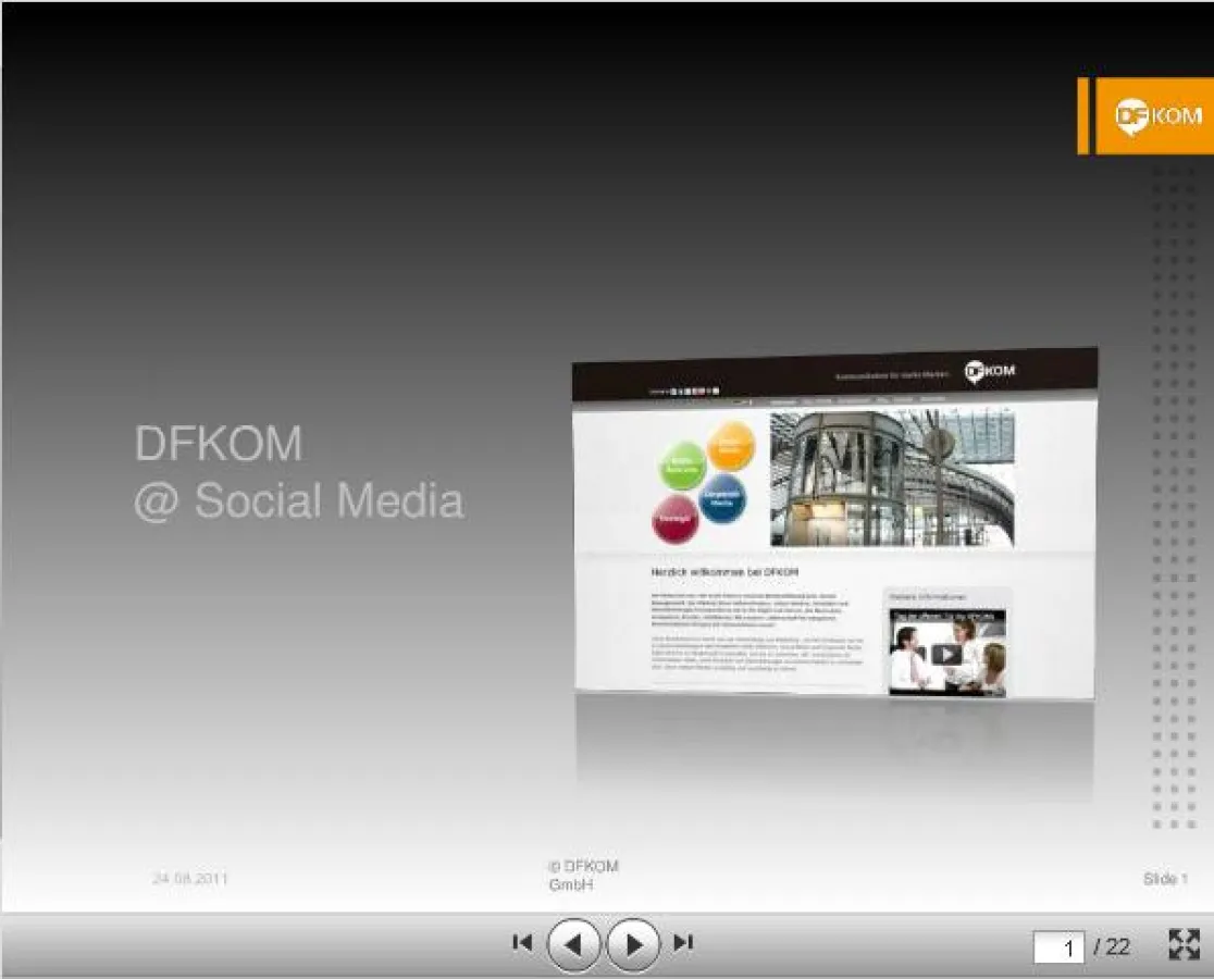 DFKOM @ Social Media auf Slideshare