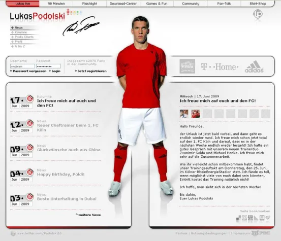 Bild: Lukas Podolski - "Ich freue mich auf euch und den FC"