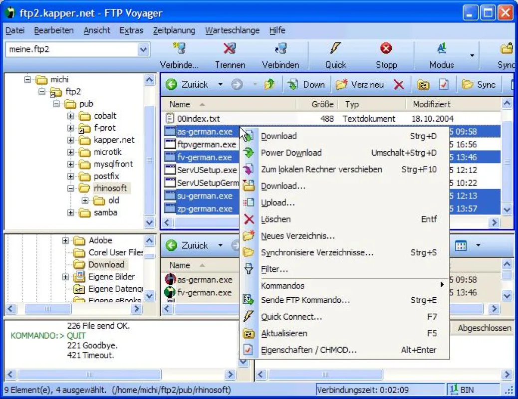 FTP Voyager - download - fertig - los!