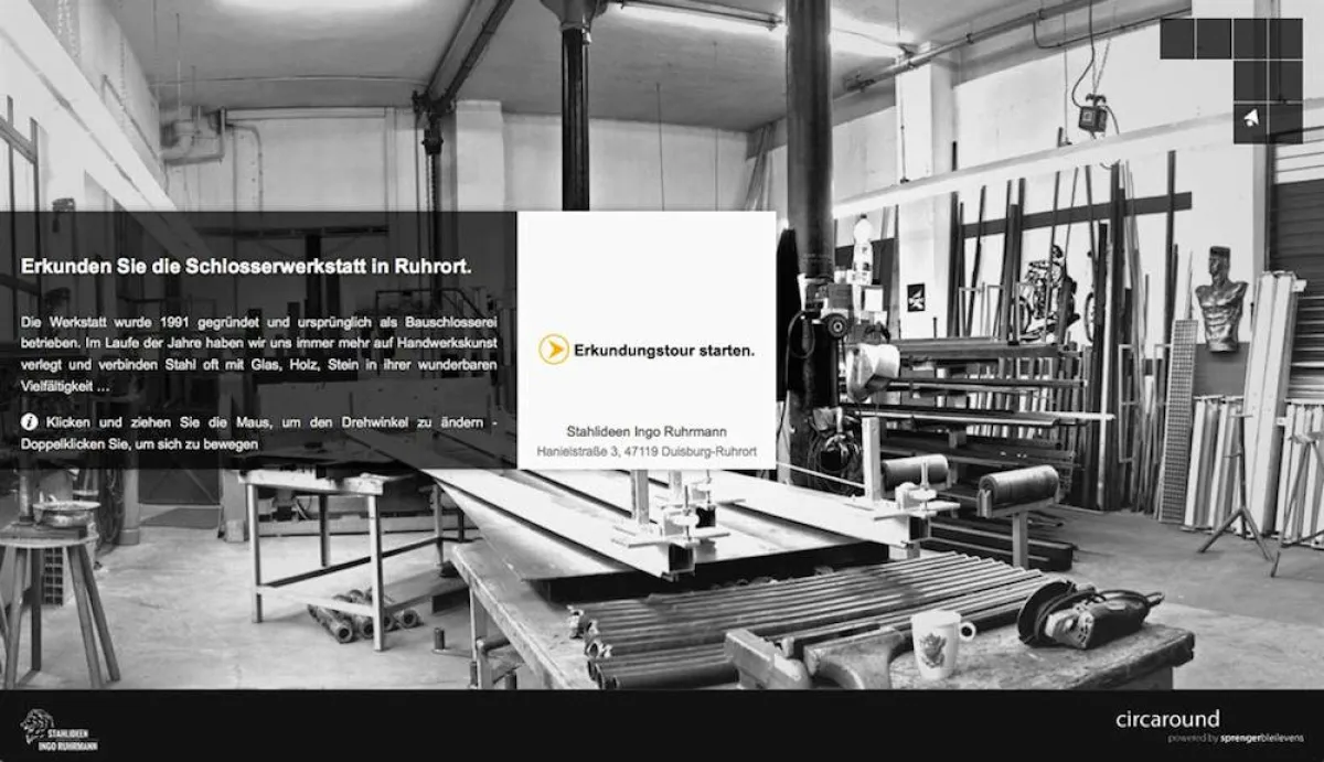 Kunstschlosserei in Ruhrort als typisches Beispiel für circaround von sprengerbleilevens