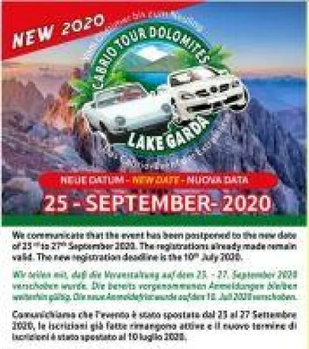 Bild: Aktuelle News - 2020 Cabrio tour Dolomites - Lake Garda