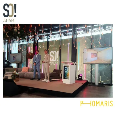 Bild: Homaris präsentiert das nanopartment® auf SO!APART Jahreskongress