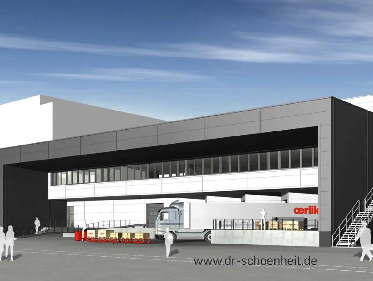 Die unterschiedlichen Teilbereiche des Logistiklagers sind durch die Architektur klar ablesbar