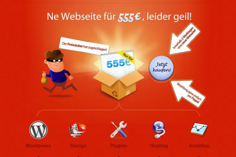 Der erste Online-Shop für schlüsselfertige Webseiten Bild: Der erste Online-Shop für schlüsselfertige Webseiten