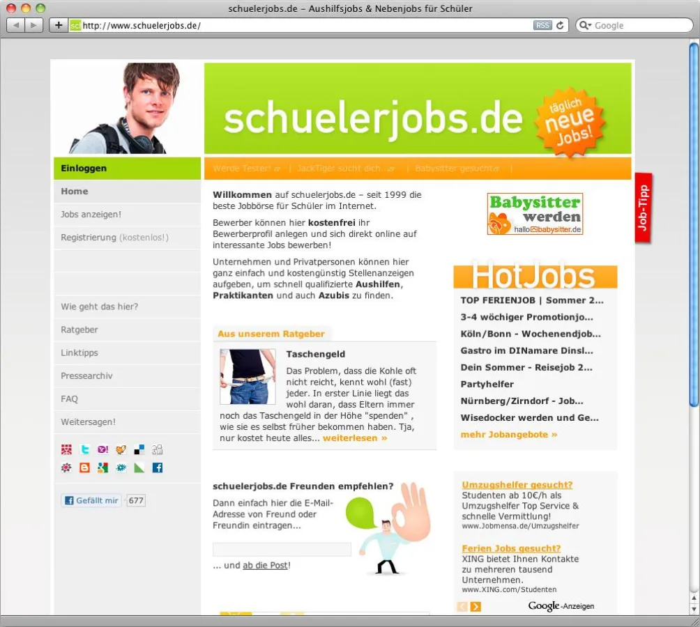 Ferienjobsuche leicht gemacht