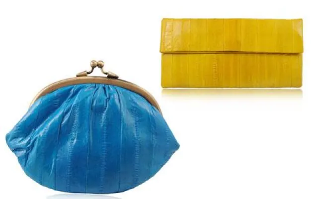 Bild: Diese Handtaschen aus superweicher Aalhaut gibt es nicht auf dem Hamburger Fischmarkt