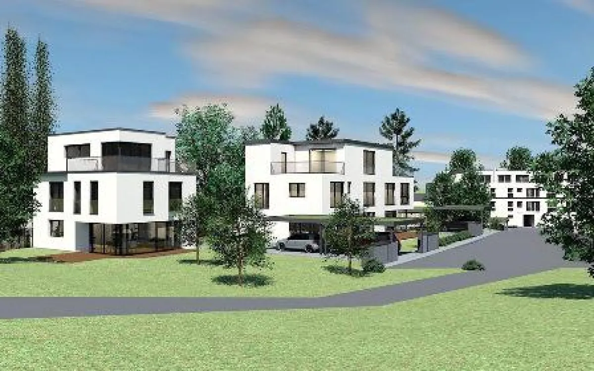 So soll das Projekt DambachPark nach Fertigstellung aussehen. Quelle: MKK Wohnpark.