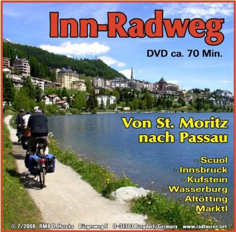 Rund 70 faszinierende Minuten bietet die DVD über eine Radreise entlang des Inns von St. Moritz nach Passau. Foto: Dieter Hurcks