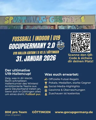 Bild: GoCupGermany 2026: Letzte vier Teamplätze für Jugendturnier in Göttingen verfügbar