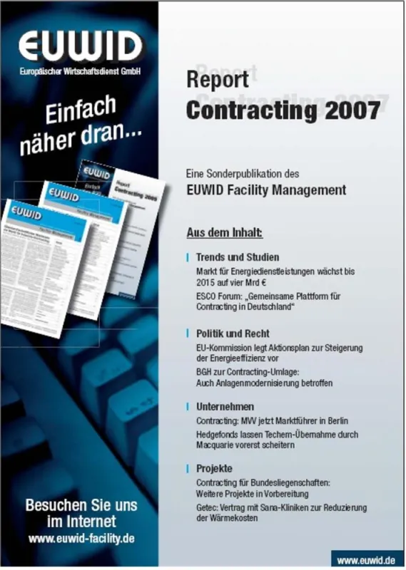 Ab sofort erhältlich: Der neue EUWID-Report Contracting 2007