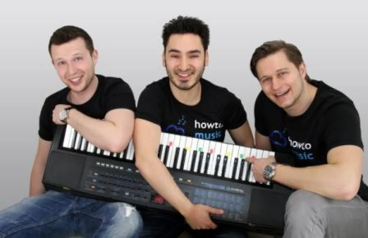 Die Gründer von howto music: B.Potstada, R.Gilman und O.Schreiber