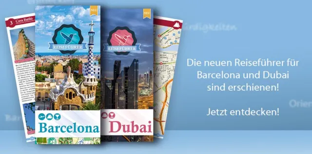 Bild: Vorstellung und Debüt des Miramar Verlages mit seinen beiden Reiseführern für Barcelona und Dubai