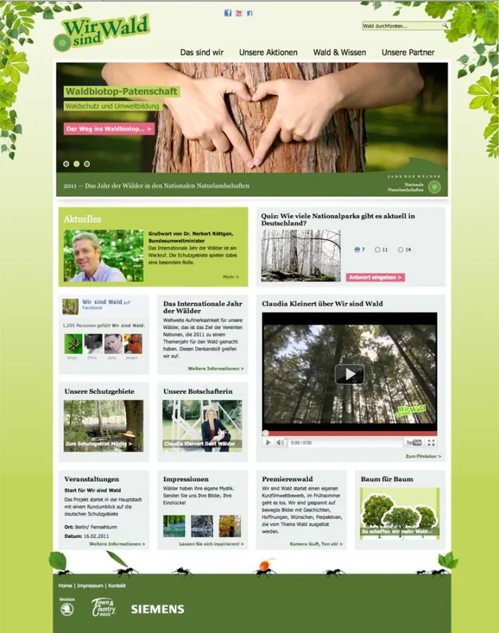 Website wir-sind-wald.de