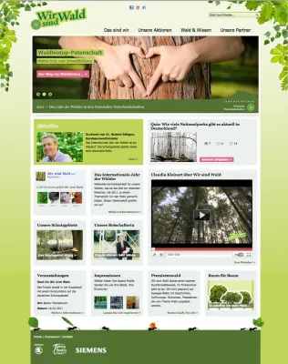 Bild: Bundesumweltminister Dr. Röttgen weiht Website zur Kampagne – Wir sind Wald – ein