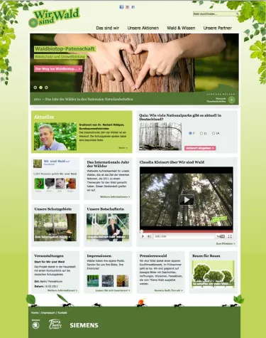 Bundesumweltminister Dr. Röttgen weiht Website zur Kampagne – Wir sind Wald – ein Bild: Bundesumweltminister Dr. Röttgen weiht Website zur Kampagne – Wir sind Wald – ein