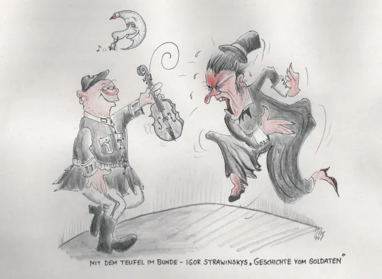 Bild: Kammersänger als Karikaturist und eine Uraufführung nach einhundert Jahren – Notenspur-Salons in ihrem 6. Jahr