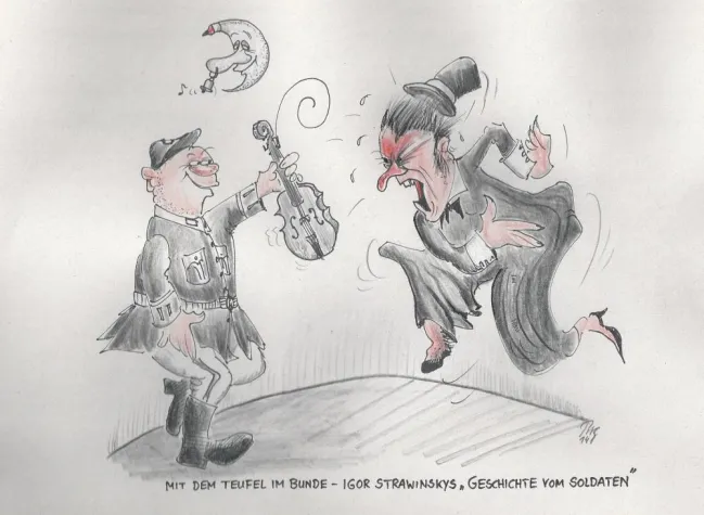 Bild: Kammersänger als Karikaturist und eine Uraufführung nach einhundert Jahren – Notenspur-Salons in ihrem 6. Jahr