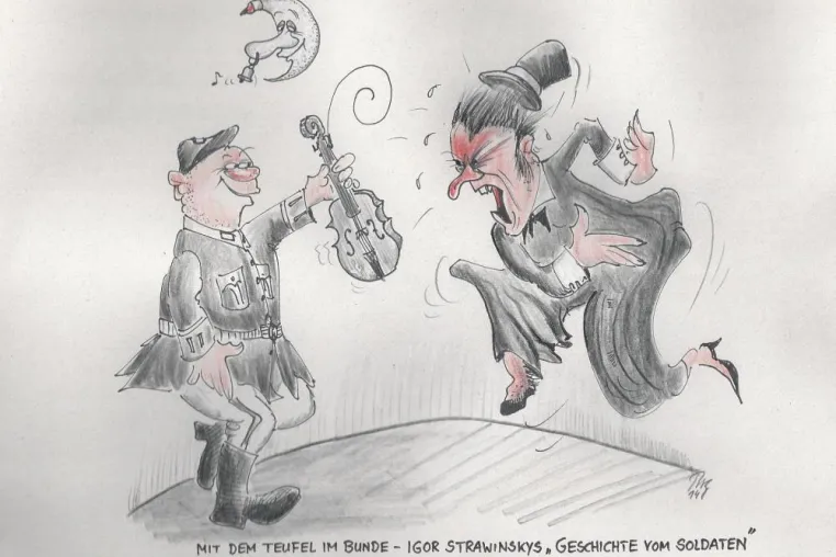 Bild: Kammersänger als Karikaturist und eine Uraufführung nach einhundert Jahren – Notenspur-Salons in ihrem 6. Jahr
