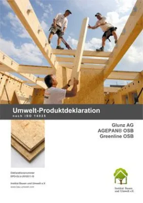 Bild: Nachhaltiges Bauen und Wohnen: Umwelt-Produktdeklarationen für die Produkte von Glunz