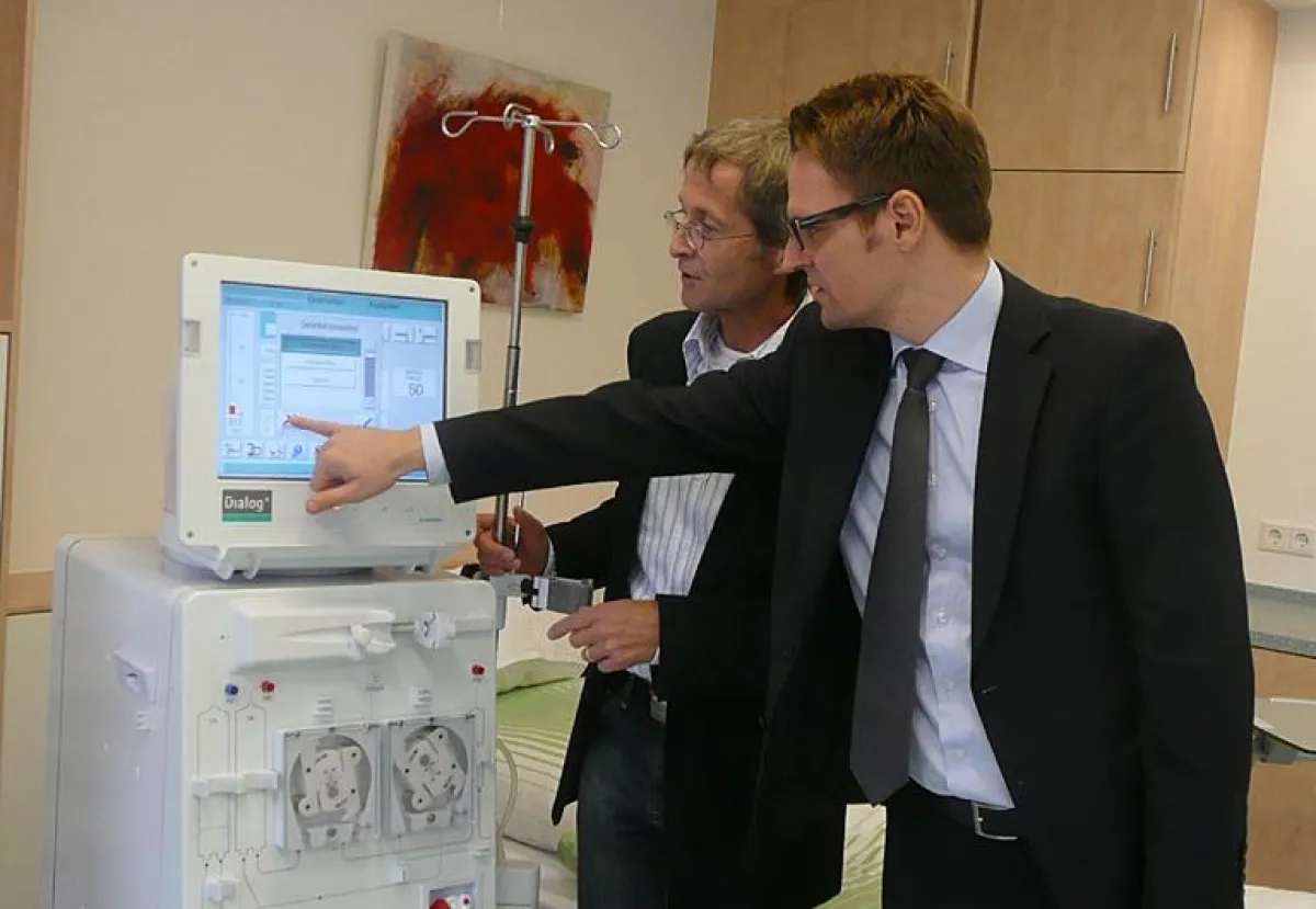 Prof. Dr. Koch und Klinikleiter Dr. Stefan Stranz