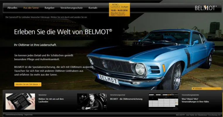 Bild: Oldtimer-Enthusiasten aufgepasst - das neue Portal belmot.de