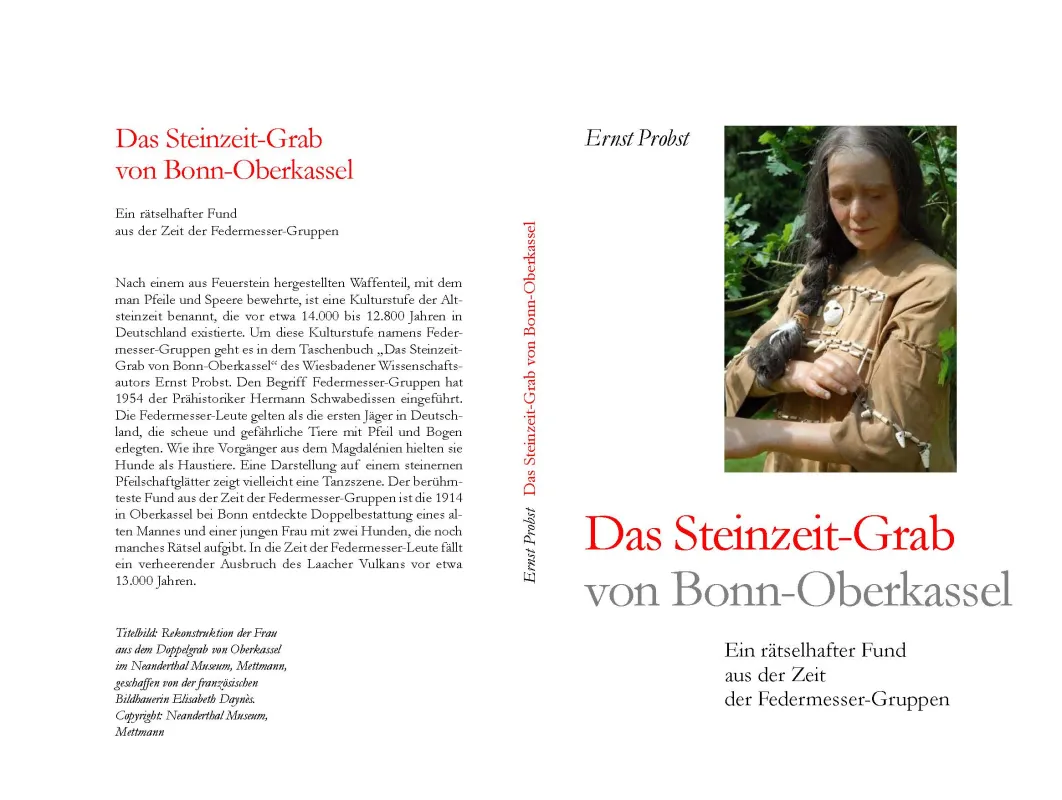 Titel des Taschenbuches Das Steinzeit-Grab von Bonn-Oberkassel (© Autor Ernst Probst)