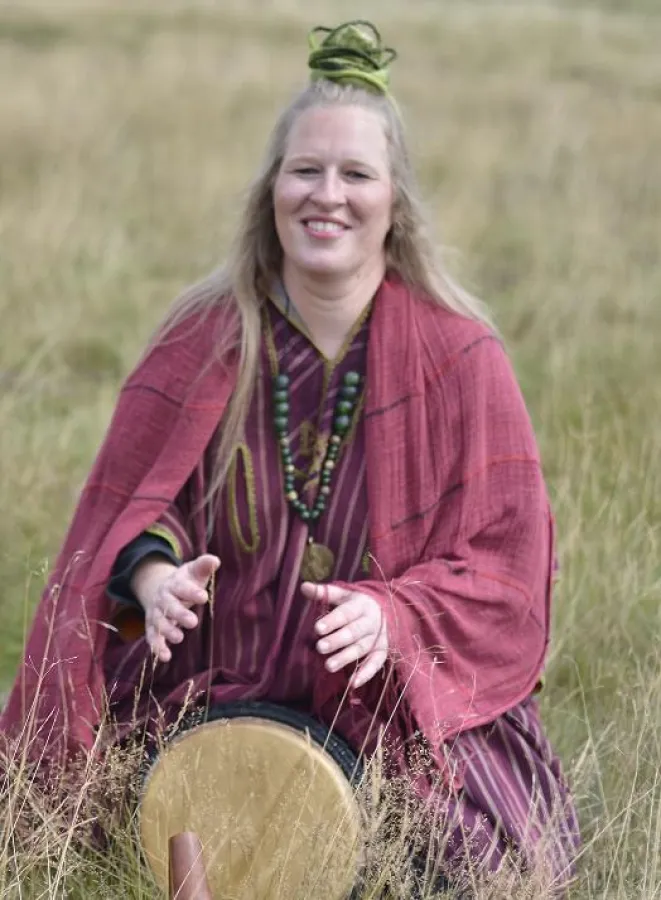 Trommlerin Diana Drechsler